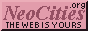 pink button labeled Neocities.org The Web Is Yours